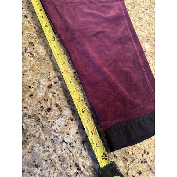 White House Black Market Pants Womens The Jogger Stretch Pockets Burgundy Large - Picture 3 of 8